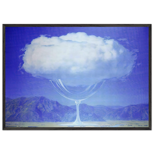 THE HEARTSTRINGS 1960 - Rene Magritte 70x100 cm / 28x40 inches Framed Art Print – Black Wooden Frame