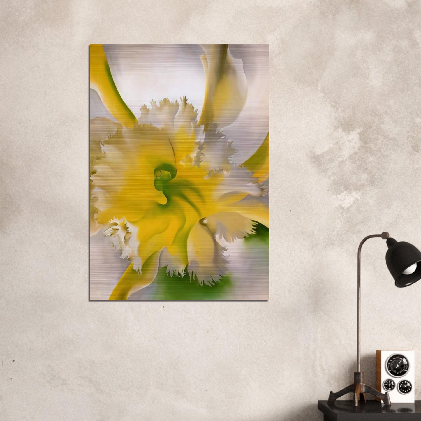 An Orchid - Georgia O'Keeffe Brushed Aluminum Print - 70x100 cm / 28x40 inches | Georgia O'Keeffe Aluminum Print | Georgia O'Keeffe Prints