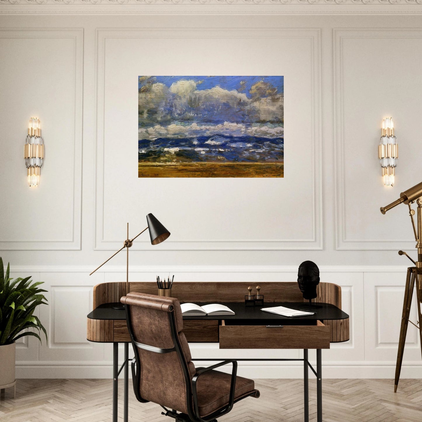 Over the Great Divide - Childe Hassam Brushed Aluminum Print - 70x100 cm / 28x40 inches | Childe Hassam Aluminum Print | Childe Hassam Prints