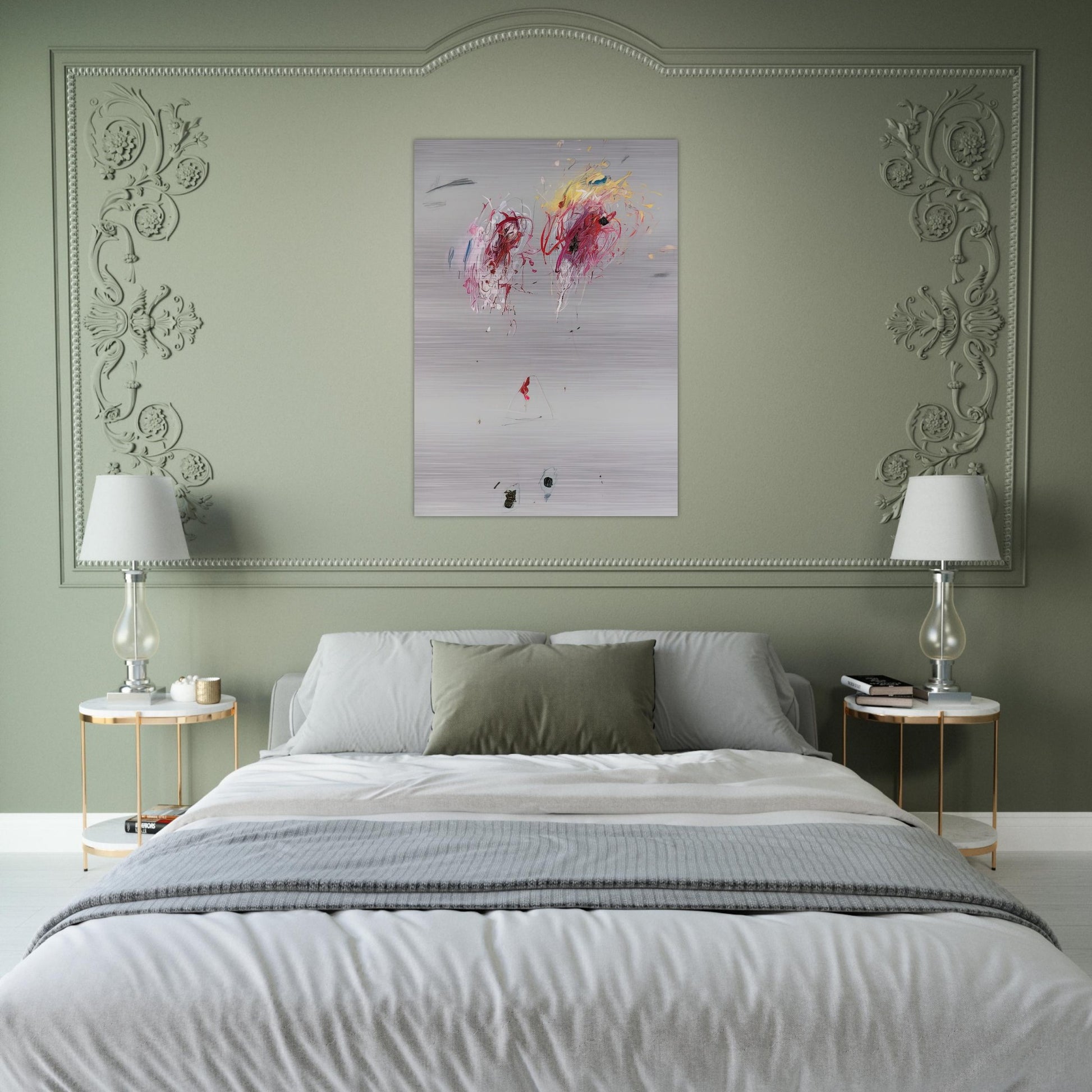 Nine Discourses on Commodus, Part IV - Cy Twombly Brushed Aluminum Print - 70x100 cm / 28x40 inches | Cy Twombly Aluminum Print | Cy Twombly Prints
