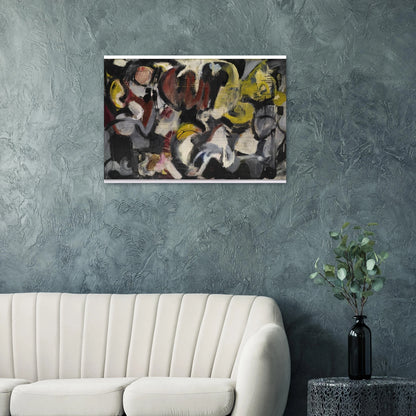 MONTHS AND MOONS 1950 - Grace Hartigan Brushed Aluminum Print - 70x100 cm / 28x40 inches | Grace Hartigan Aluminum Print | Grace Hartigan Prints