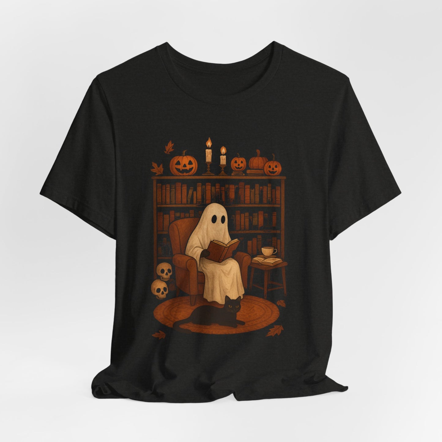 Vintage Geest Lezing Boek Liefhebbers Bibliotheek Halloween Enge