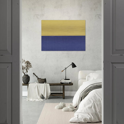 Yellow and Blue - Ellsworth Kelly Brushed Aluminum Print - 70x100 cm / 28x40 inches | Ellsworth Kelly Aluminum Print | Ellsworth Kelly Prints