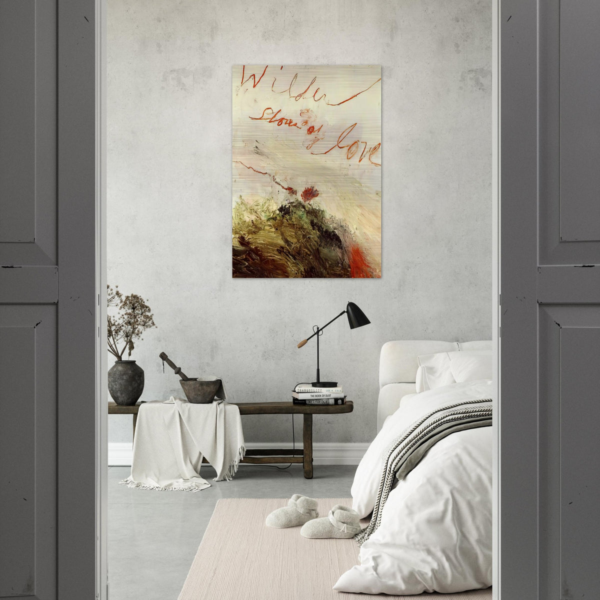 Wilder Shores of Love - Cy Twombly Brushed Aluminum Print - 70x100 cm / 28x40 inches | Cy Twombly Aluminum Print | Cy Twombly Prints