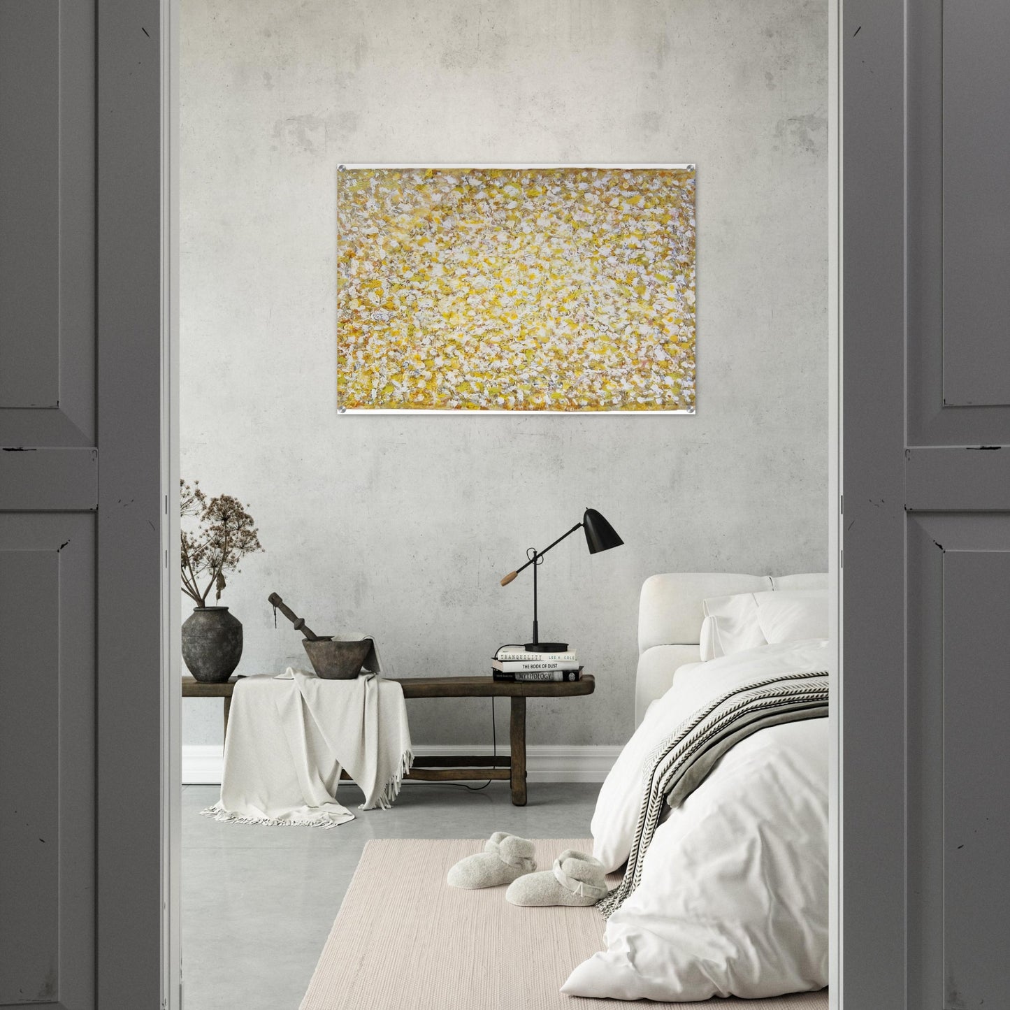 Serpentine Saffron - Richard Pousette-Dart Acrylic Print - 70x100 cm / 28x40″ inches
