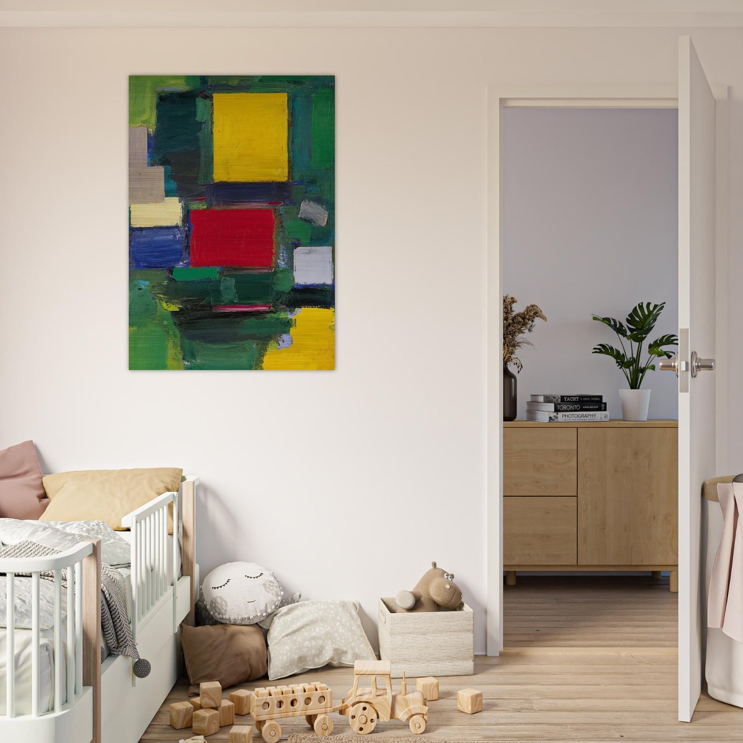 The Gate - Hans Hofmann Brushed Aluminum Print - 70x100 cm / 28x40 inches | Hans Hofmann Aluminum Print | Hans Hofmann Prints