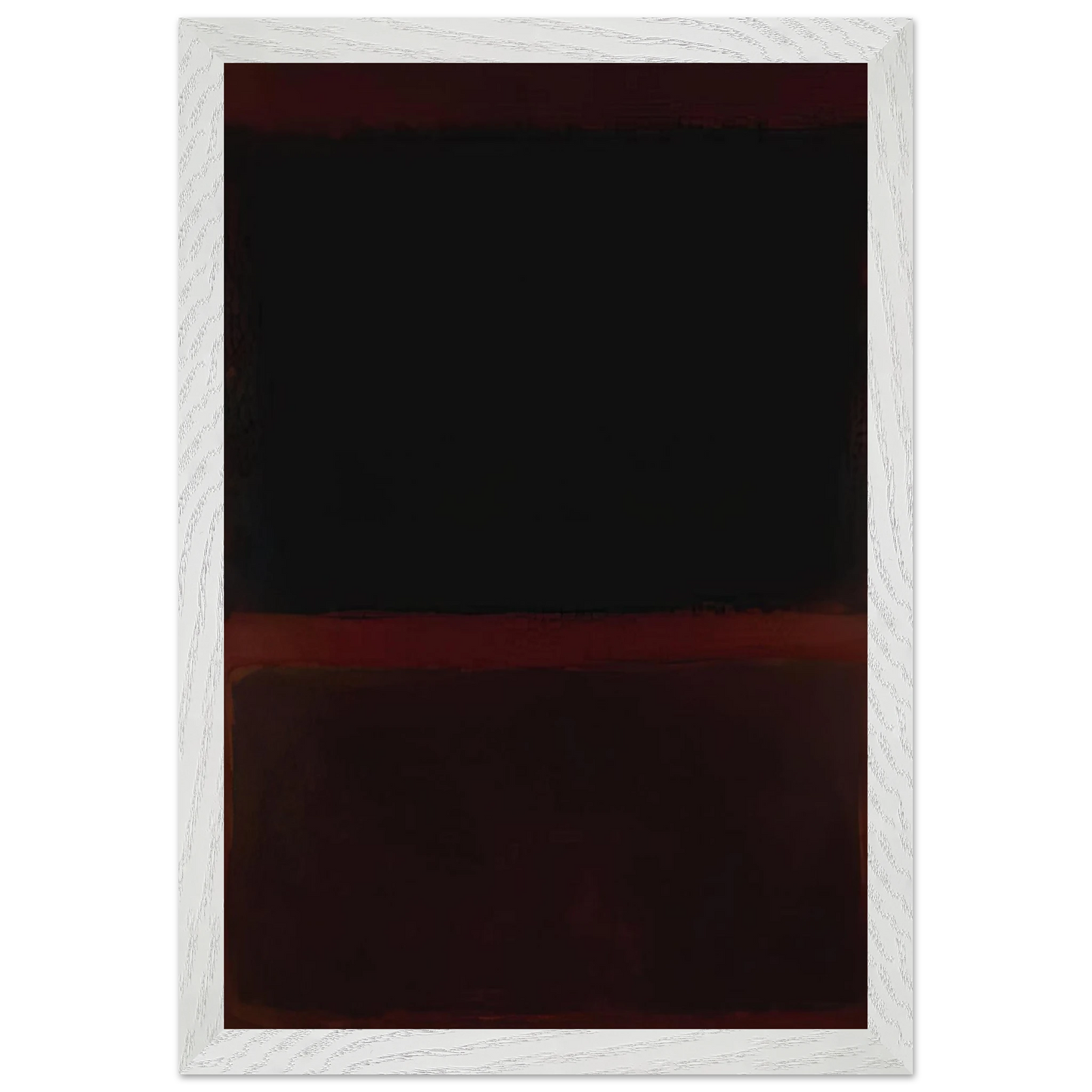 Mark Rothko - Black on Dark Sienna on Purple - 1960 Wall Art - 30x40 cm / 12x16 inches - Premium Wooden Framed Poster With Fine Art Paper-canvas - Wood frame