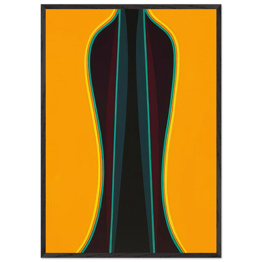 Archimage 2 - 1976 - Lorser Feitelson 70x100 cm / 28x40 inches Framed Art Print – Black Wooden Frame