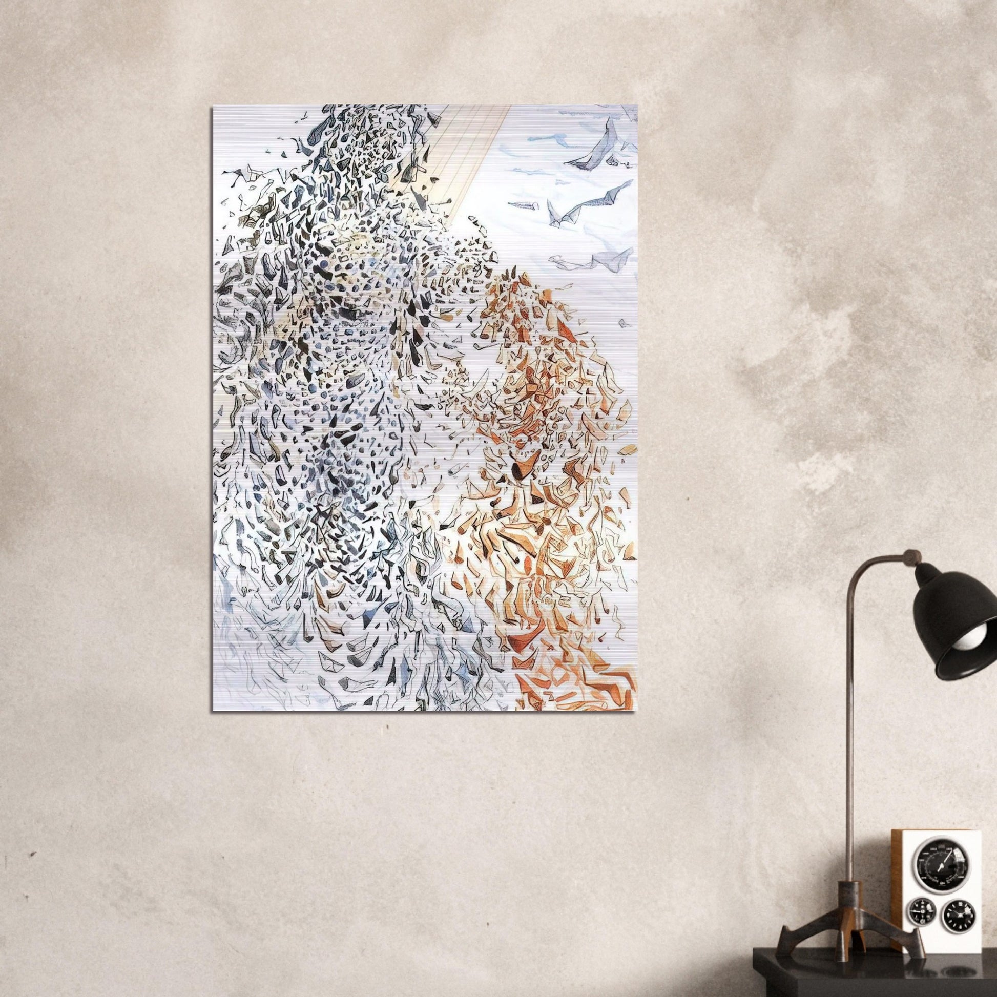 OPPOSITION - Salvador Dali Brushed Aluminum Print - 70x100 cm / 28x40 inches | Salvador Dali Aluminum Print | Salvador Dali Prints