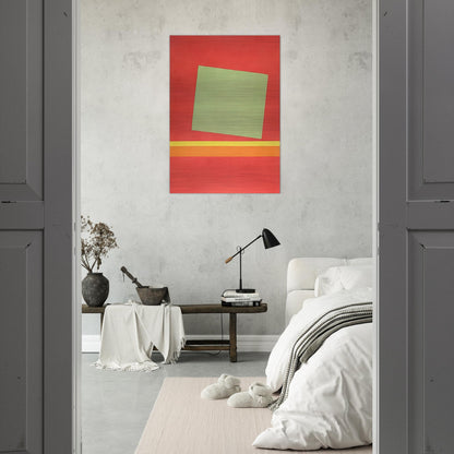 Homage to Milton Avery - Sun-Box III - 1969 - Theodoros Stamos Brushed Aluminum Print - 70x100 cm / 28x40 inches | Theodoros Stamos Aluminum Print | Theodoros Stamos Prints