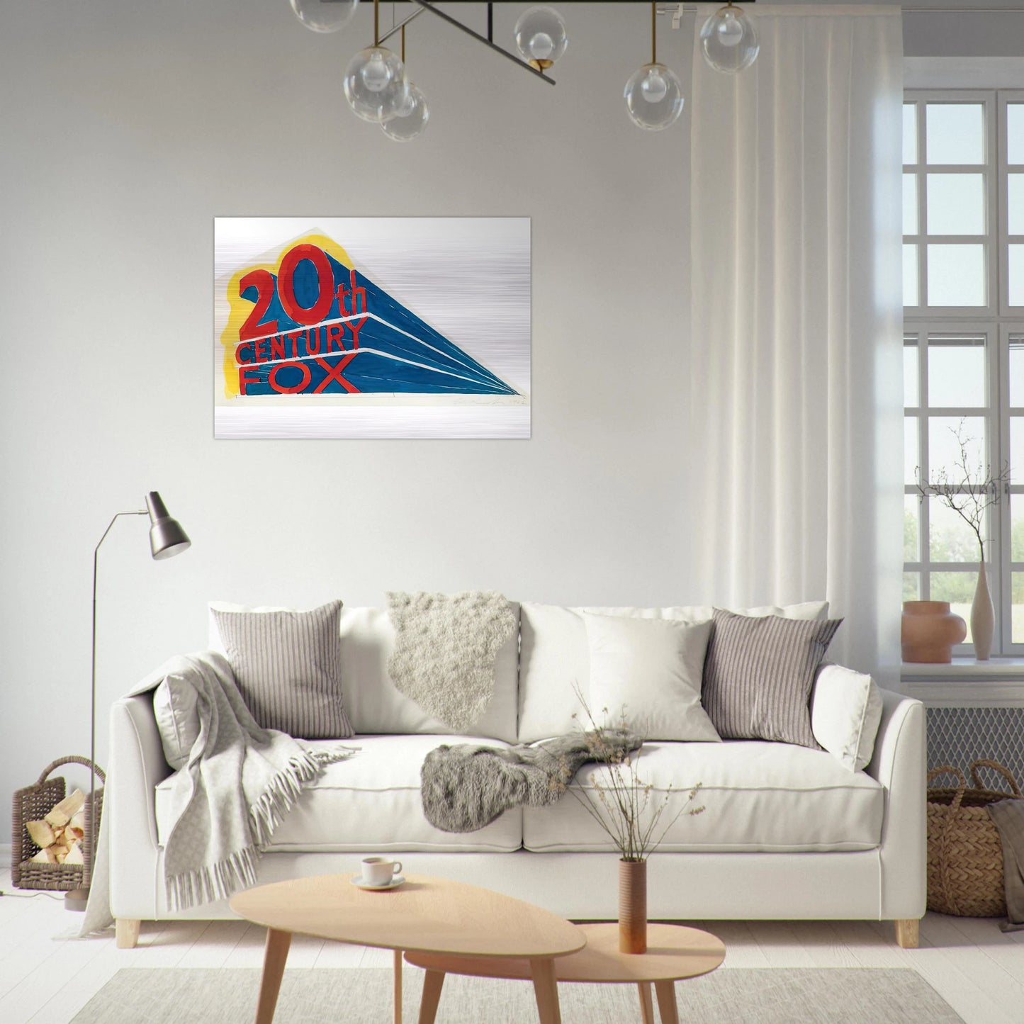 TRADEMARK 1 1962 - Edward Ruscha Brushed Aluminum Print - 70x100 cm / 28x40 inches | Edward Ruscha Aluminum Print | Edward Ruscha Prints