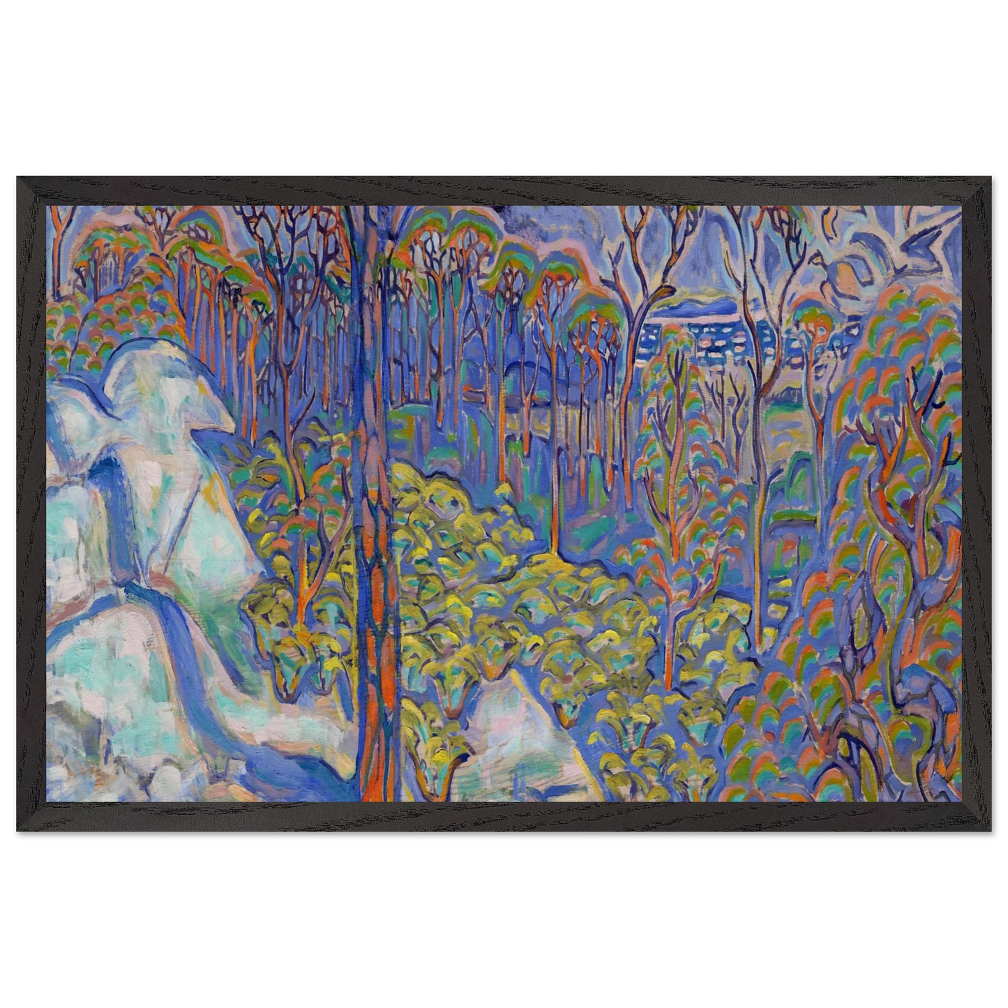 Walter Inglis Anderson - Walter Anderson Wall art - A3 (29.7 x 42  cm) - Premium Wooden Framed Poster With Fine Art Paper-canvas - Black frame