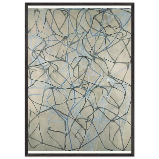The Studio - 1990 - Brice Marden 70x100 cm / 28x40 inches Framed Art Print – Black Wooden Frame
