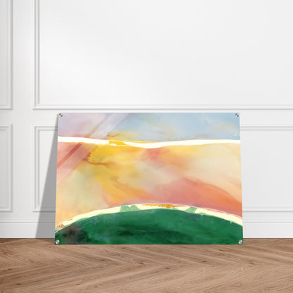 Bay Breeze - 1969 - Ronnie Landfield Acrylic Print - 70x100 cm / 28x40″ inches