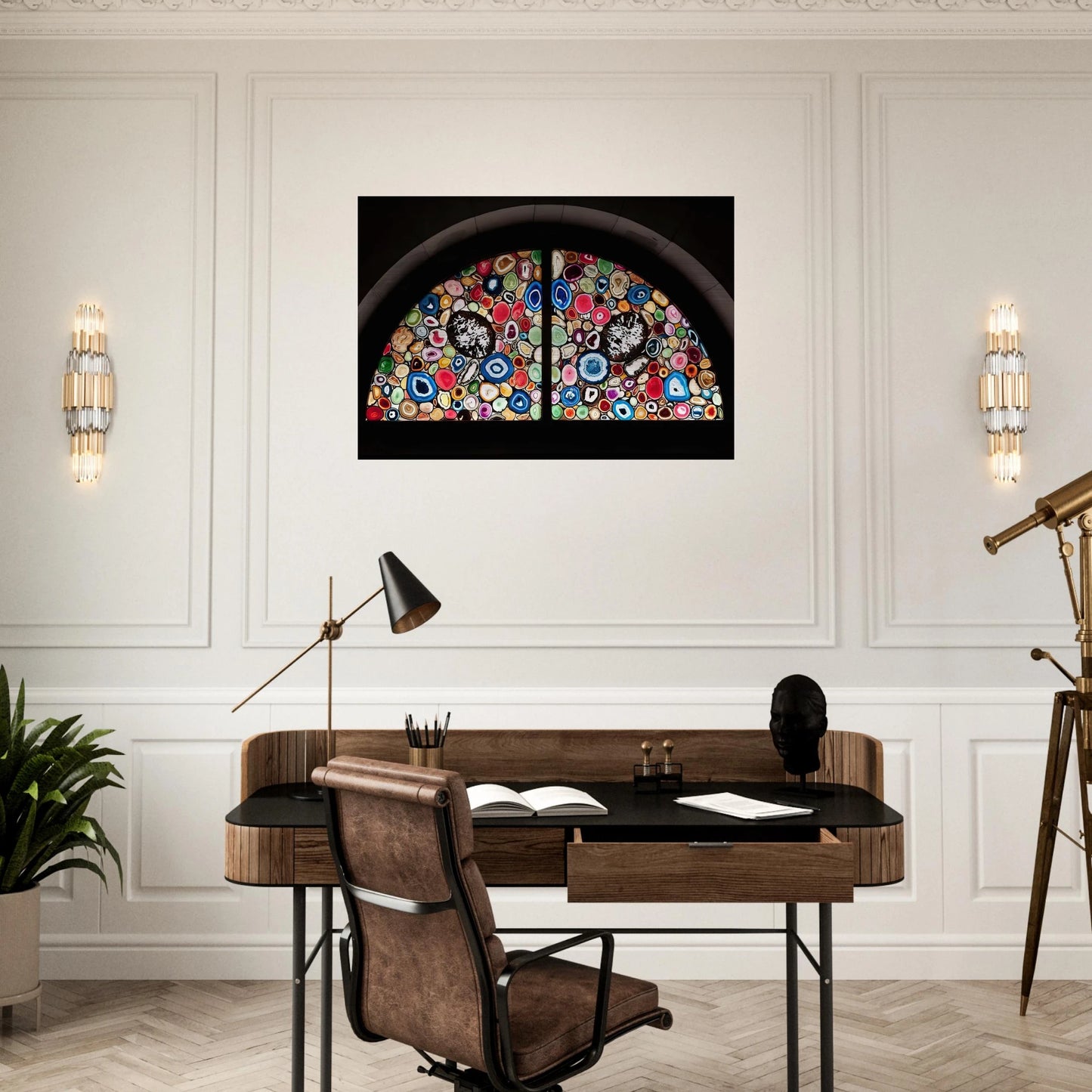 AHATFENSTER 2009 3 - Sigmar Polke Brushed Aluminum Print - 70x100 cm / 28x40 inches | Sigmar Polke Aluminum Print | Sigmar Polke Prints