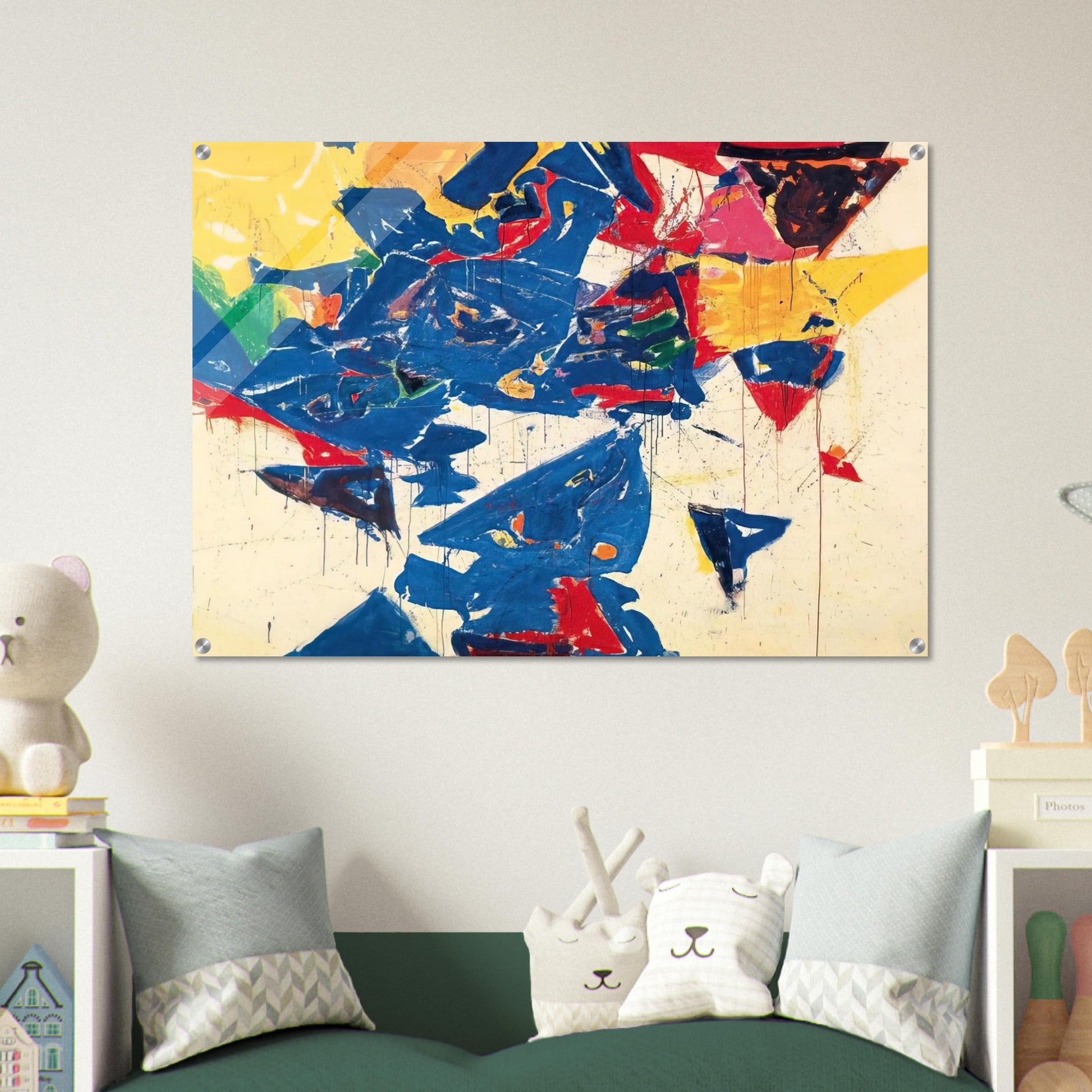 Middle Blue III - Sam Francis Acrylic Print - 70x100 cm / 28x40″ inches