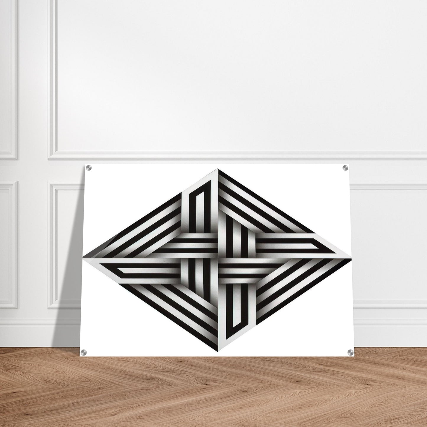 Kumo XV - 1973 - Omar Rayo Acrylic Print - 70x100 cm / 28x40″ inches | Omar Rayo Wall Art | Omar Rayo Prints