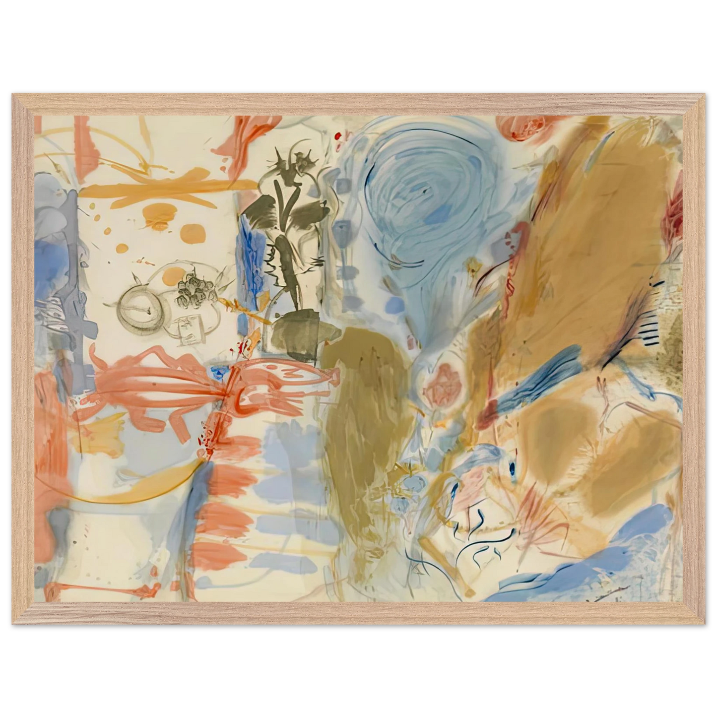 Helen Frankenthaler - Western Dream, 1957- Wall Art - 28x40 inches / 70x70 cm - Canvas (Imperial)-canvas - -