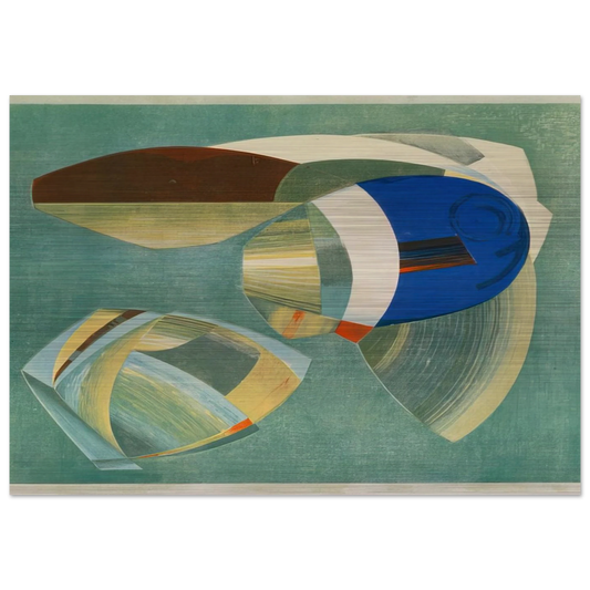 Sea Forms - 1937 - John Ferren Brushed Aluminum Print - 70x100 cm / 28x40 inches | John Ferren Aluminum Print | John Ferren Prints