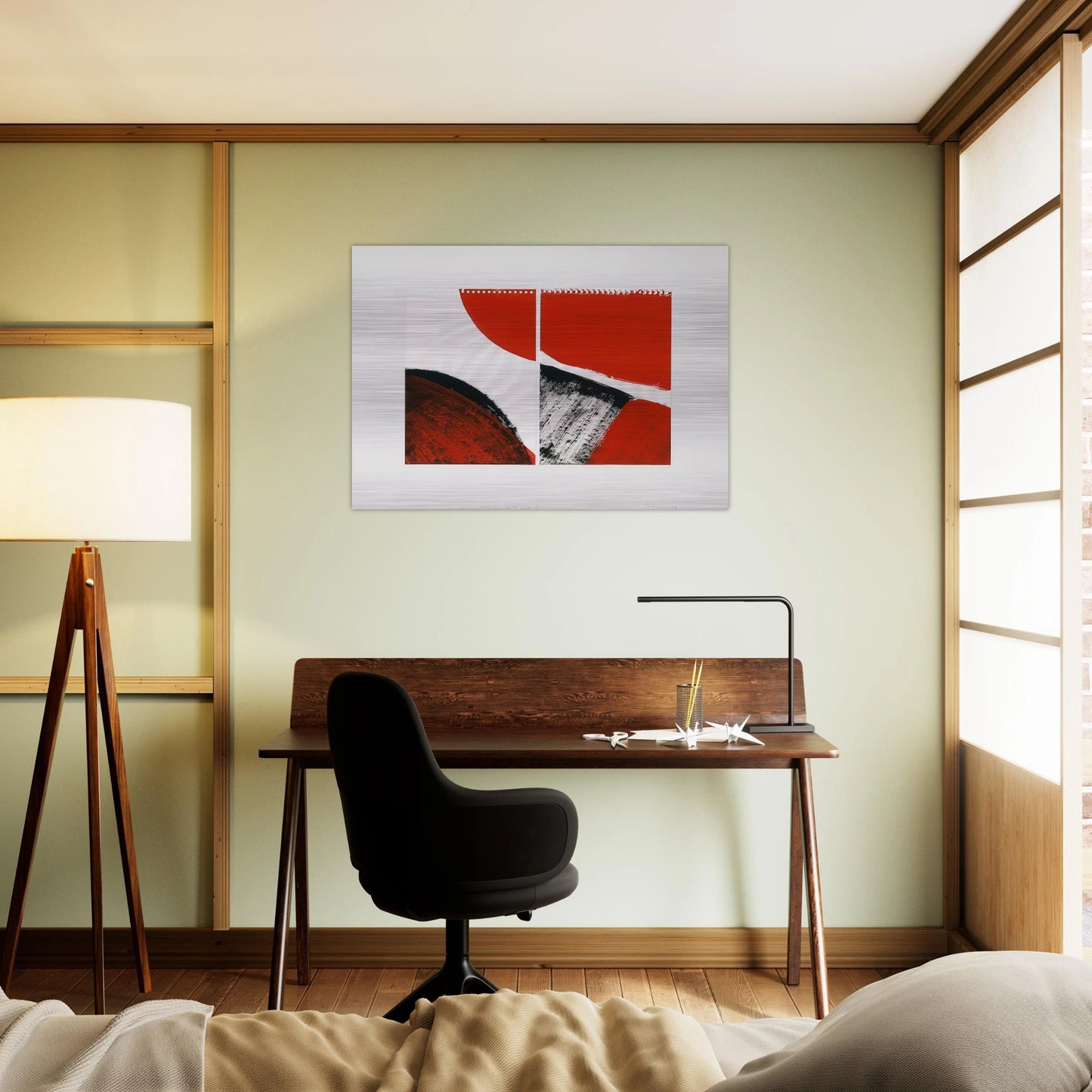 WHO KNOWS THE BEGINNING AND WHO KNOWS THE END II 1976 - BLINKY PALERMO Brushed Aluminum Print - 70x100 cm / 28x40 inches | BLINKY PALERMO Aluminum Print | BLINKY PALERMO Prints
