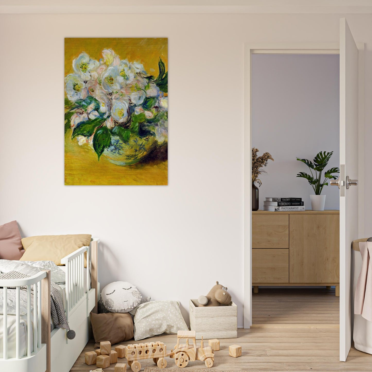 Christmas Roses - claude monet Brushed Aluminum Print - 70x100 cm / 28x40 inches | claude monet Aluminum Print | claude monet Prints