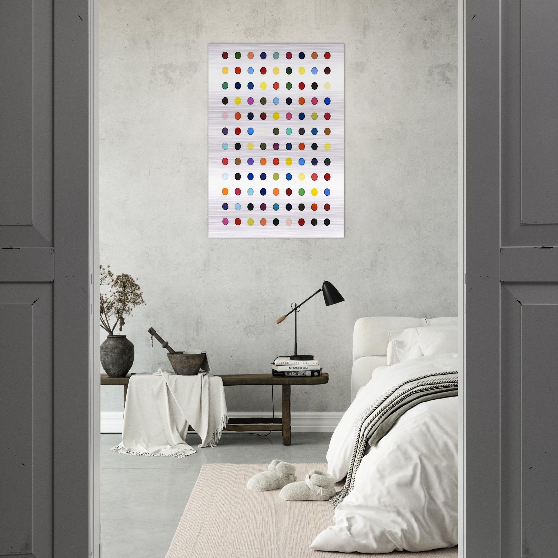 FLUMEQUINE - Damien Hirst Brushed Aluminum Print - 70x100 cm / 28x40 inches | Damien Hirst Aluminum Print | Damien Hirst Prints