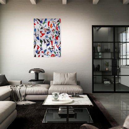 Blancs - 1973 - Simon Hantai Brushed Aluminum Print - 70x100 cm / 28x40 inches | Simon Hantai Aluminum Print | Simon Hantai Prints