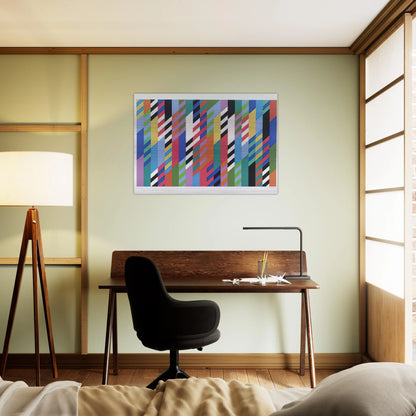 FETE 1989 - Bridget Riley Brushed Aluminum Print - 70x100 cm / 28x40 inches | Bridget Riley Aluminum Print | Bridget Riley Prints