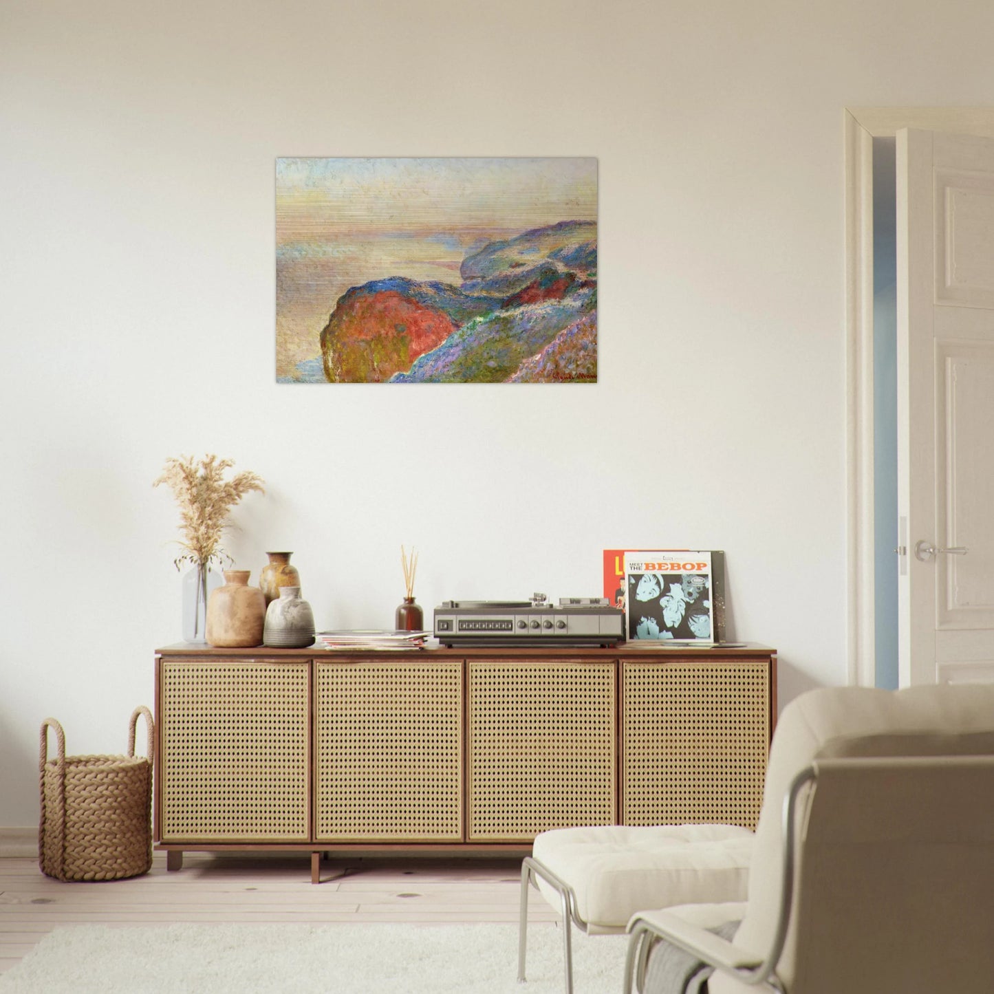 At Val Saint-Nicolas near Dieppe, Morning - claude monet Brushed Aluminum Print - 70x100 cm / 28x40 inches | claude monet Aluminum Print | claude monet Prints