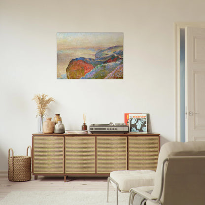 At Val Saint-Nicolas near Dieppe, Morning - claude monet Brushed Aluminum Print - 70x100 cm / 28x40 inches | claude monet Aluminum Print | claude monet Prints