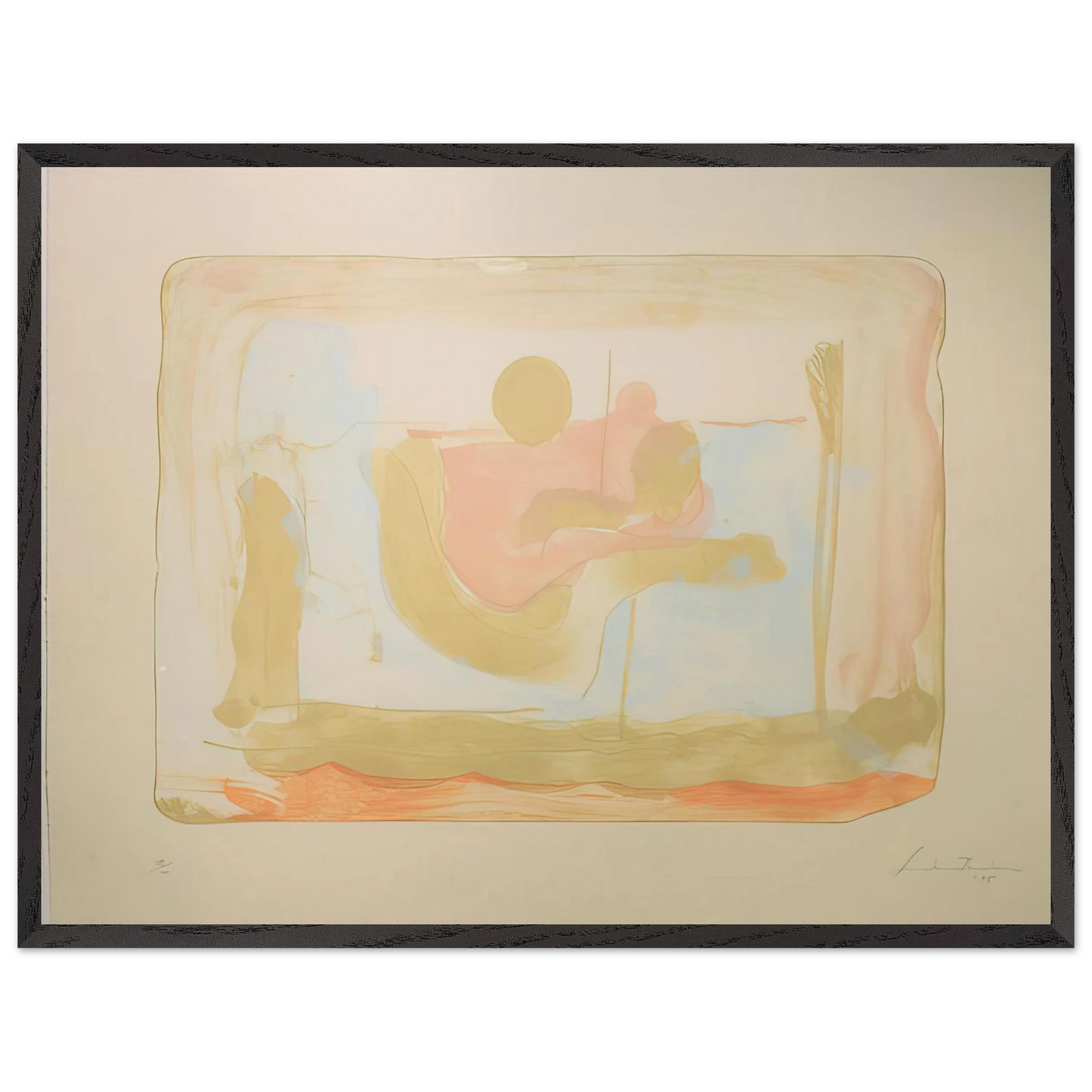 Helen Frankenthaler - Reflections I - 1995 Wall art - 40x50 cm / 16x20 inches - Fine Art Poster-canvas - -