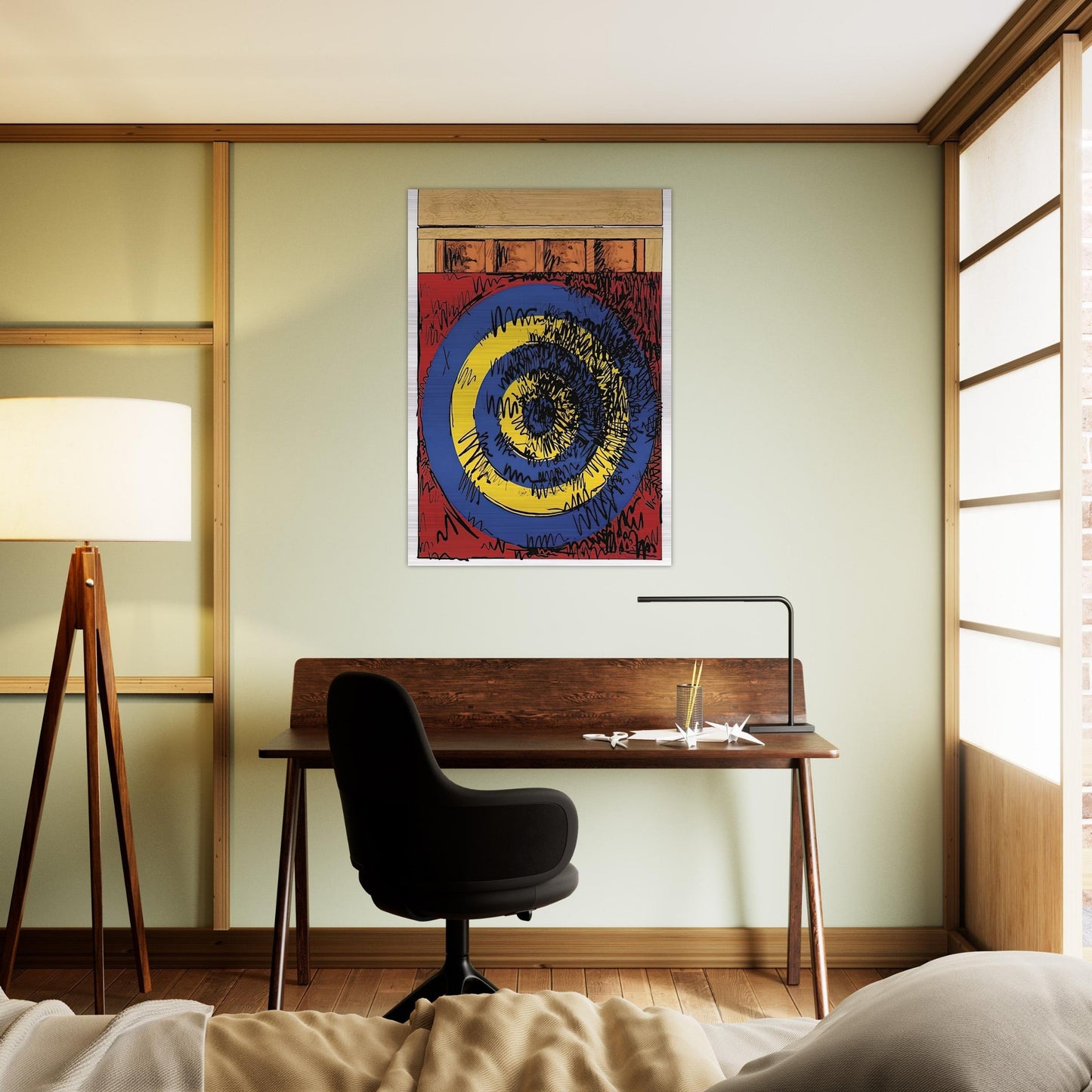 TARGET WITH FOUR FACES ULAE 55 1968 - Jasper Johns Brushed Aluminum Print - 70x100 cm / 28x40 inches | Jasper Johns Aluminum Print | Jasper Johns Prints
