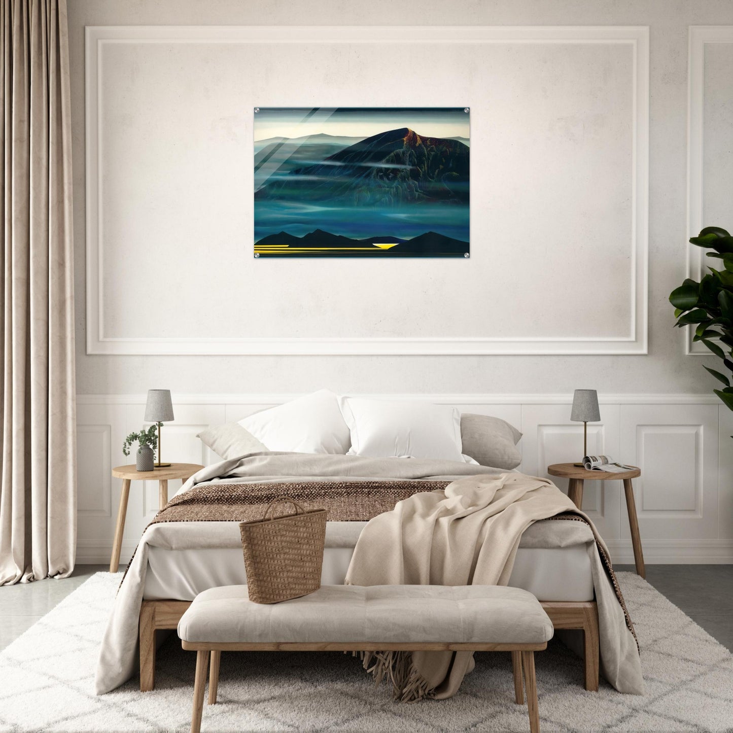 Santa Fe Trail new Serigrap - Eyvind Earle Acrylic Print - 70x100 cm / 28x40″ inches