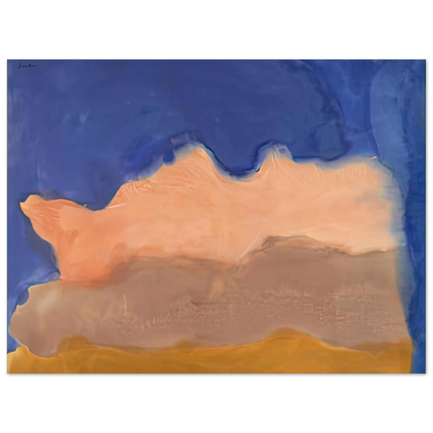 Helen Frankenthaler - Moontide, 1968- Wall Art - 21x29.7 cm / 8x12" - Fine Art Poster-canvas - -