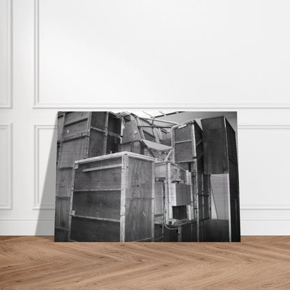 MERZBAU SEEN FROM THE OUTSIDE 1933 - Kurt Schwitters Brushed Aluminum Print - 70x100 cm / 28x40 inches | Kurt Schwitters Aluminum Print | Kurt Schwitters Prints