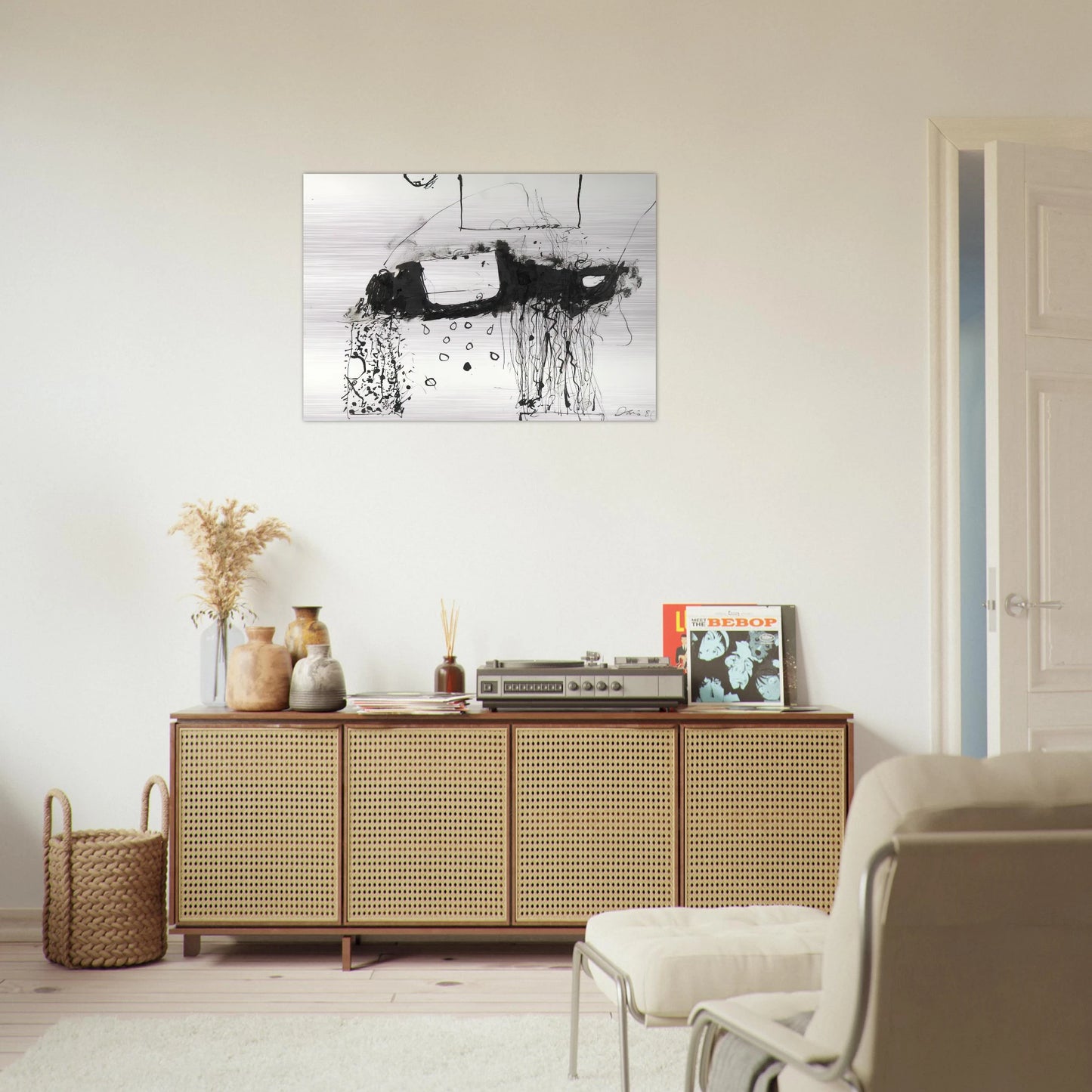 Boxcar - 1981 - Gene Davis Brushed Aluminum Print - 70x100 cm / 28x40 inches | Gene Davis Aluminum Print | Gene Davis Prints