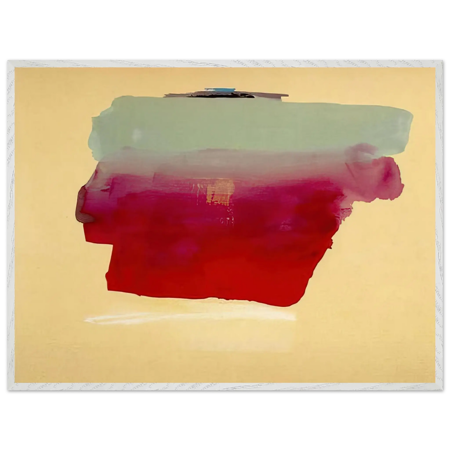 Helen Frankenthaler - Robinson s Wrap - 1974 Wall art - 70x100 cm / 28x40 Inches - Premium Wooden Framed Poster With Fine Art Paper - Black frame