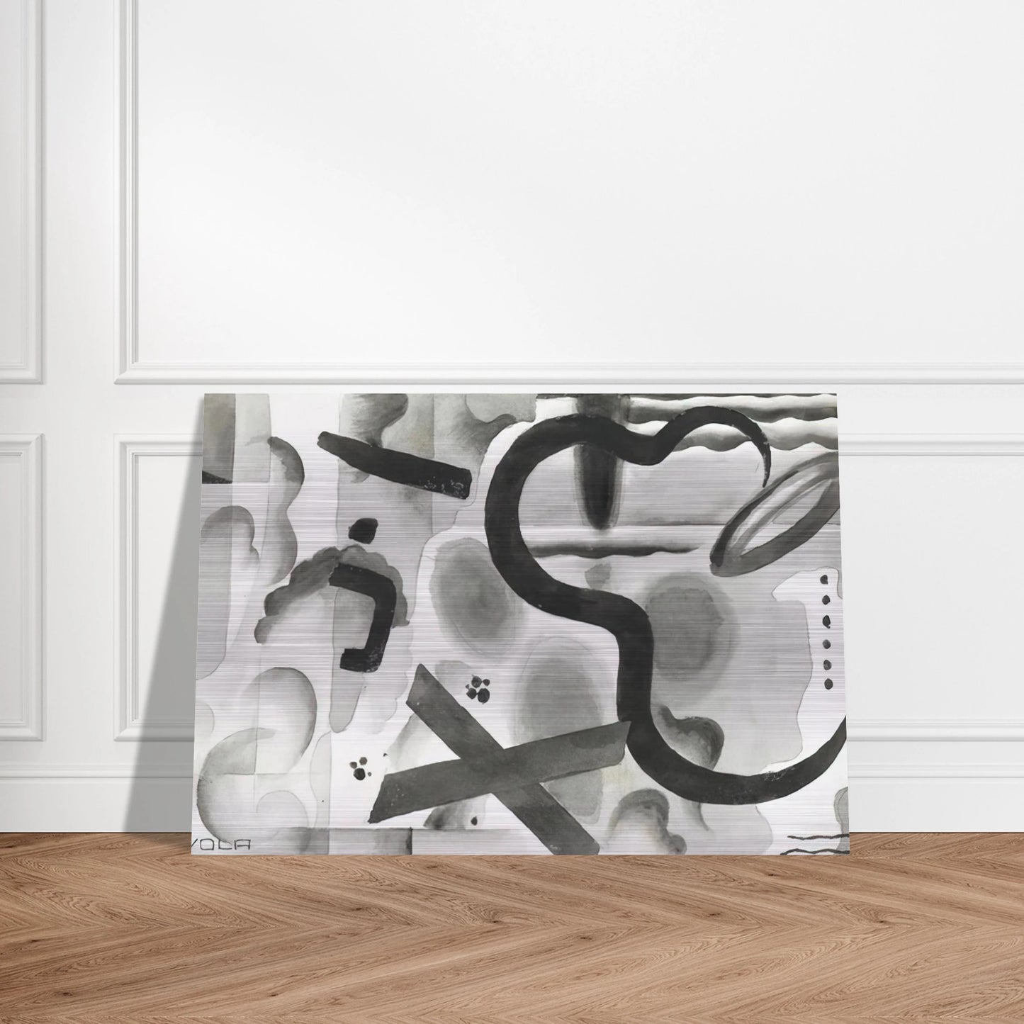 Untitled - Dada - Julius Evola Brushed Aluminum Print - 70x100 cm / 28x40 inches | Julius Evola Aluminum Print | Julius Evola Prints