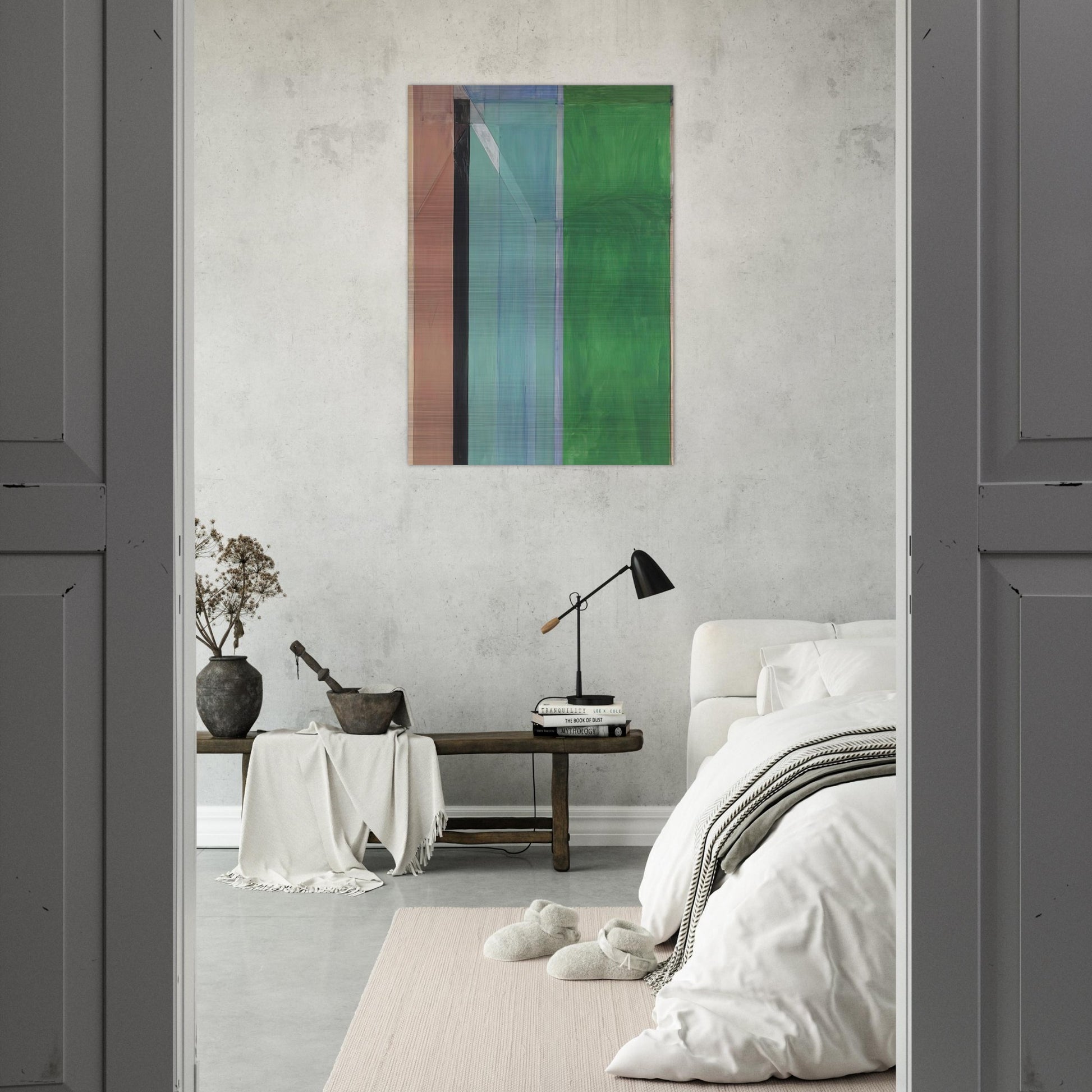 Ocean Park #30 - Richard Diebenkorn Brushed Aluminum Print - 70x100 cm / 28x40 inches | Richard Diebenkorn Aluminum Print | Richard Diebenkorn Prints