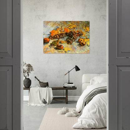 Still Life with Apples, Pears, Lemons and Grapes - Vincent van Gogh Acrylic Print - 70x100 cm / 28x40″ inches | Vincent van Gogh Wall Art | Vincent van Gogh Prints