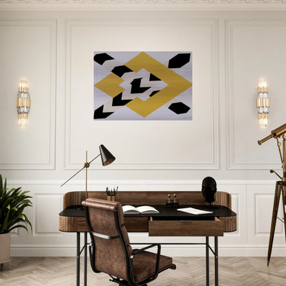 Constellation - 1971 - Allan D Arcangelo Brushed Aluminum Print - 70x100 cm / 28x40 inches | Allan D Arcangelo Aluminum Print | Allan D Arcangelo Prints