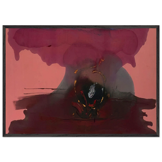 Harbinger - 1986 - Helen Frankenthaler 70x100 cm / 28x40 inches Framed Art Print – Black Wooden Frame