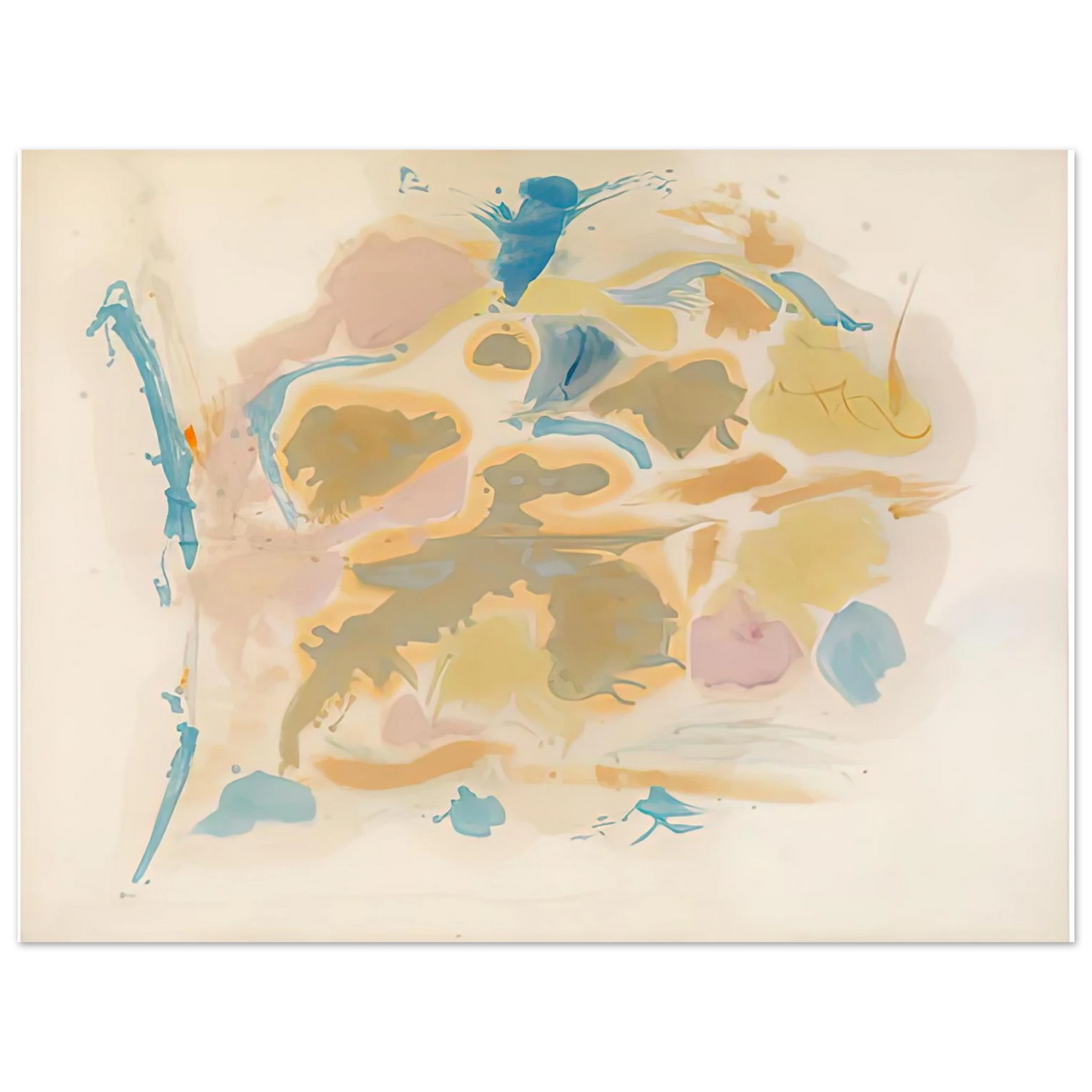 Helen Frankenthaler - Shatter, 1953- Wall Art - 21x29.7 cm / 8x12" - Fine Art Poster-canvas - -