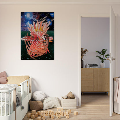 Welcome to the Water Planet - James Rosenquist Brushed Aluminum Print - 70x100 cm / 28x40 inches | James Rosenquist Aluminum Print | James Rosenquist Prints