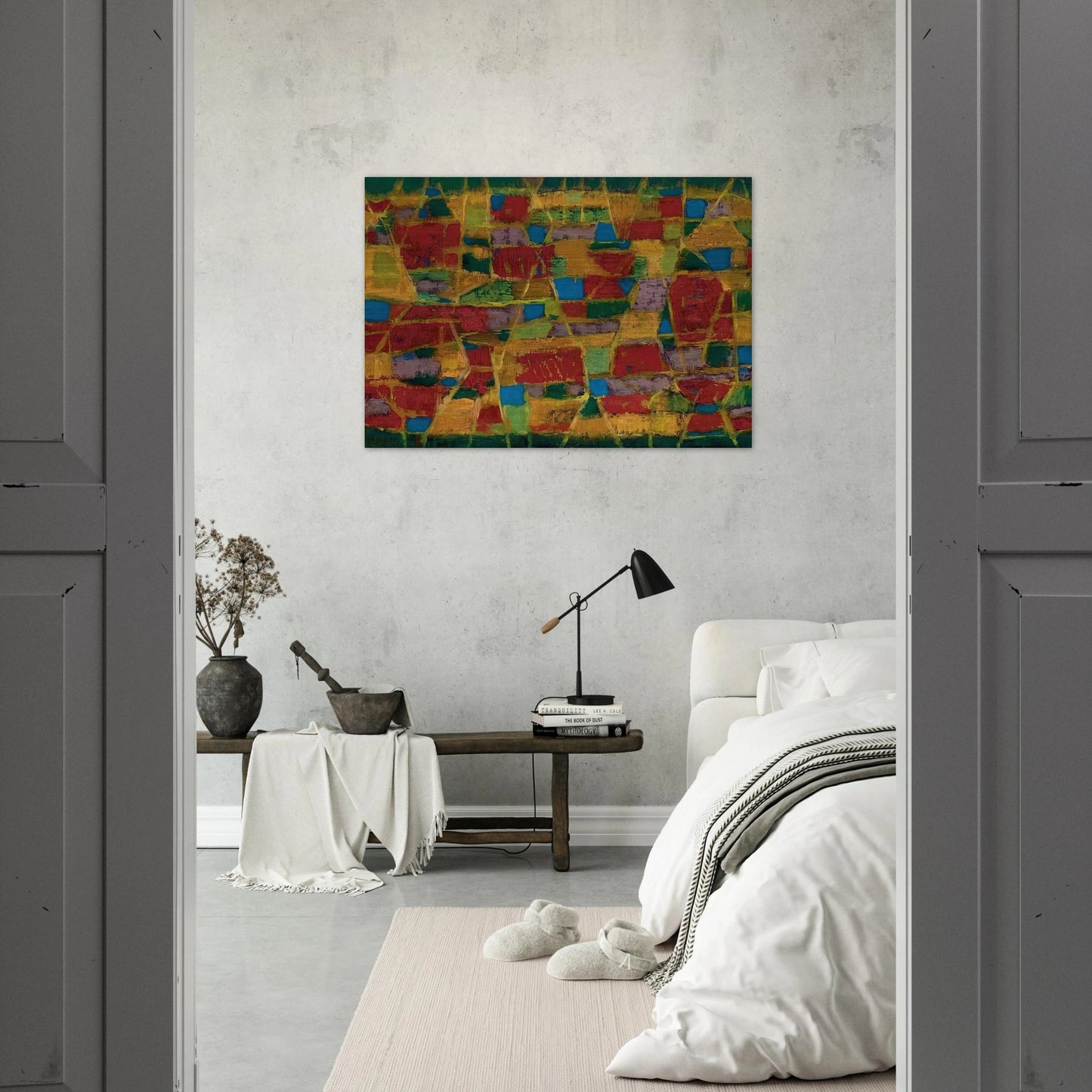 Champs de blé - 1949 - Alfred Manessier Brushed Aluminum Print - 70x100 cm / 28x40 inches | Alfred Manessier Aluminum Print | Alfred Manessier Prints