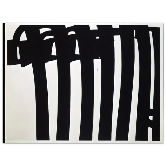 Pierre Soulages - Peinture 202 x 327 cm, 17 janvier 1970 - 1970  75x100 cm / 30x40inches Fine Art Poster