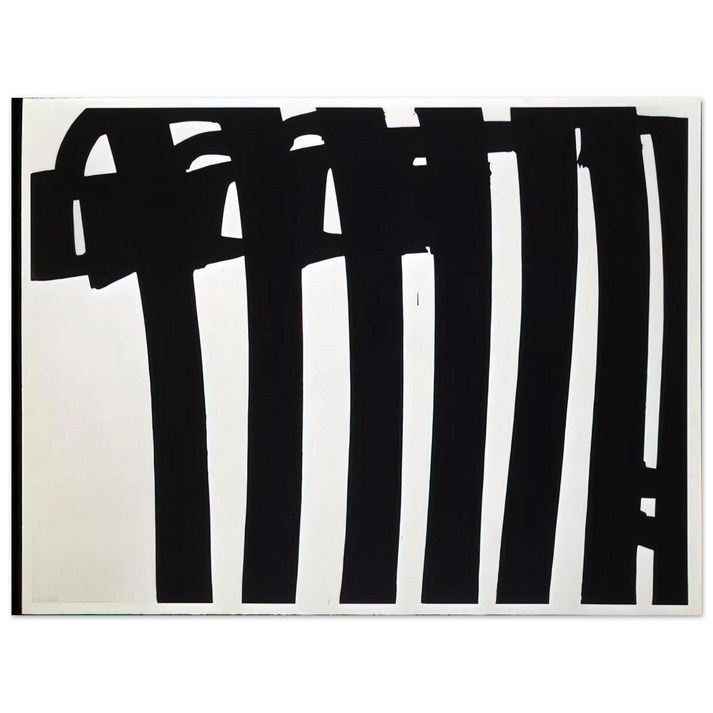 Pierre Soulages - Peinture 202 x 327 cm, 17 janvier 1970 - 1970  75x100 cm / 30x40inches Fine Art Poster