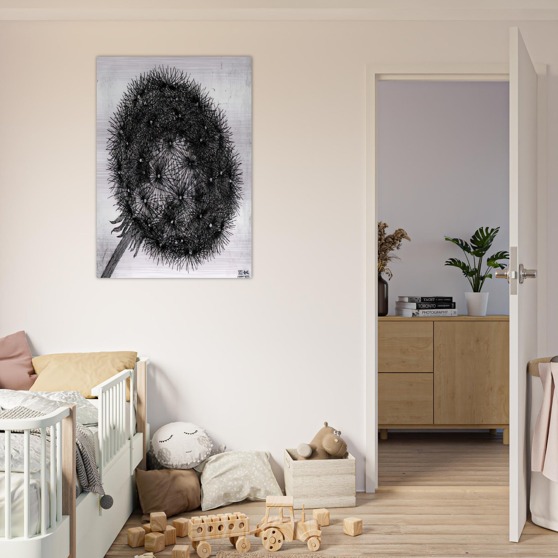 BLOWBALL I - MC Escher Brushed Aluminum Print - 70x100 cm / 28x40 inches | MC Escher Aluminum Print | MC Escher Prints