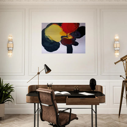 COMPOSITION 1965 - Luis Feito Brushed Aluminum Print - 70x100 cm / 28x40 inches | Luis Feito Aluminum Print | Luis Feito Prints