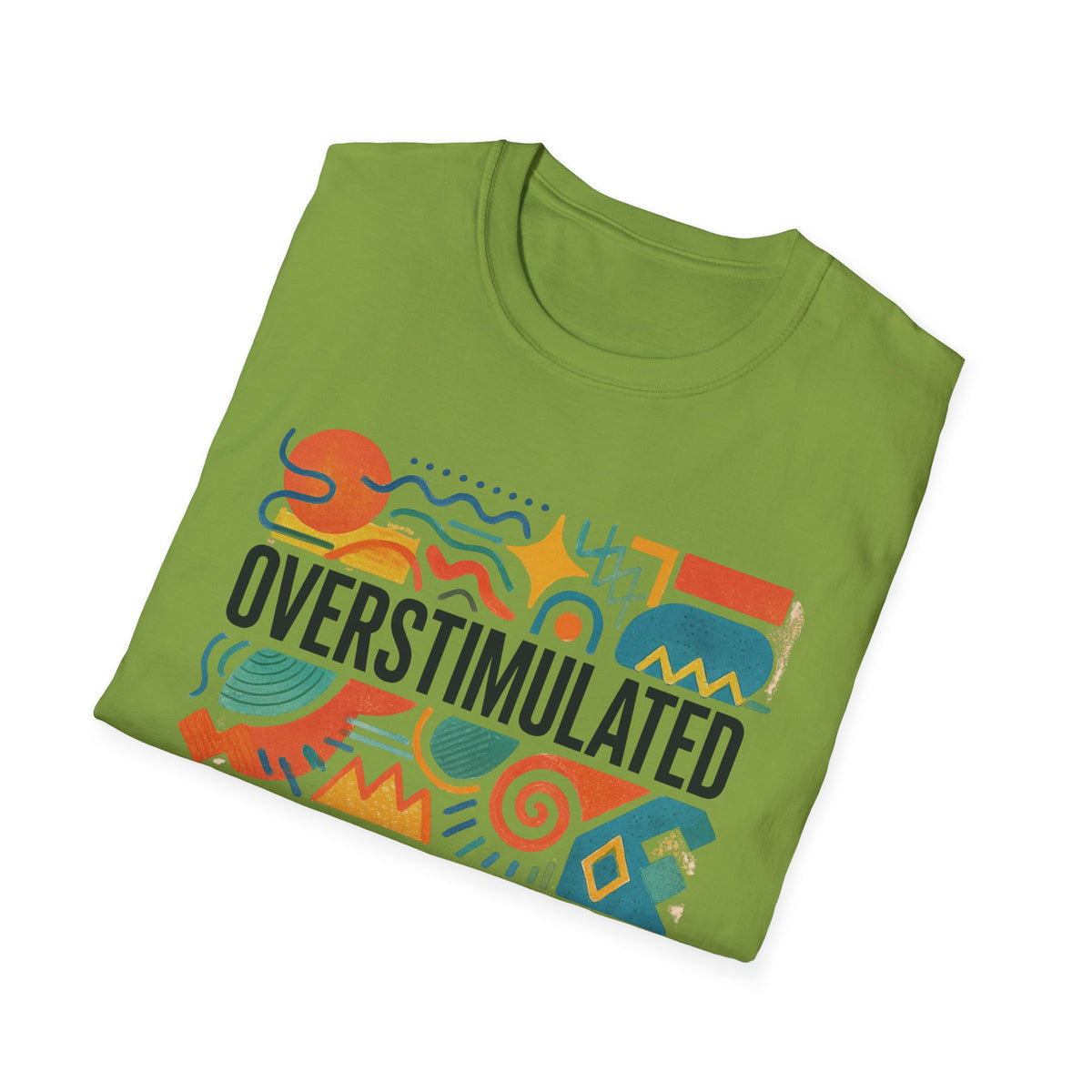Overprikkelde Shirt voor Mama | Grappig Vermoeide Mama T-shirt | Weirdcore Kleding | Gen Z Humor T-Shirt | Uitgeput maar Esthetisch T-shirt